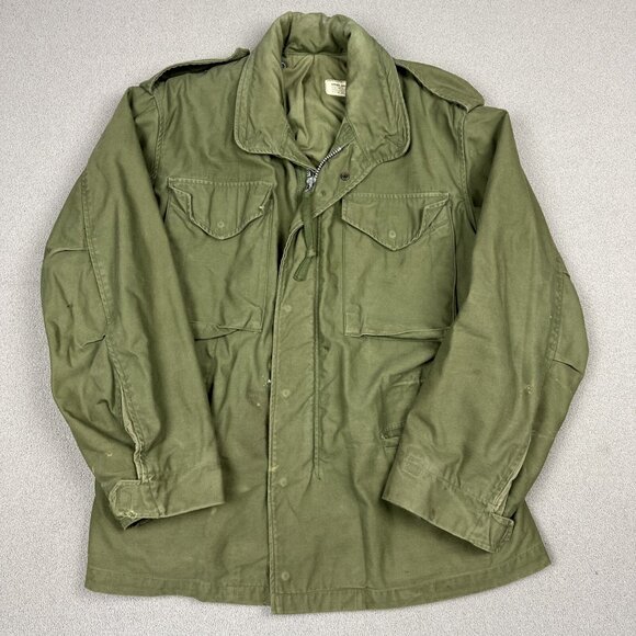 M65 Jacket OG-107 Small Short Field Coat 60s Conmar Zipper Vintage US Army